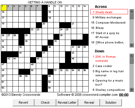 bawdy crossword