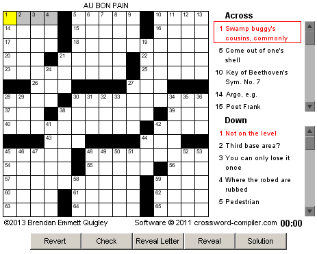 bawdy crossword