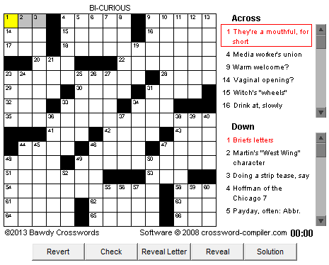 bawdy crossword