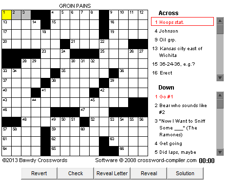 bawdy crossword