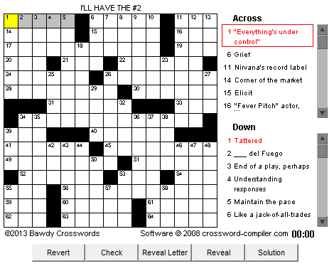 bawdy crossword