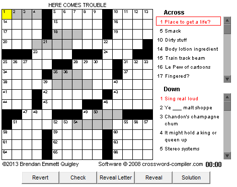 bawdy crossword