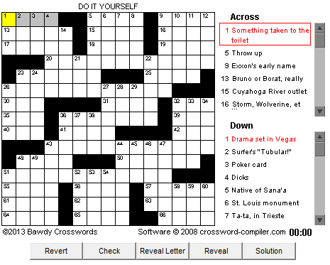 bawdy crossword