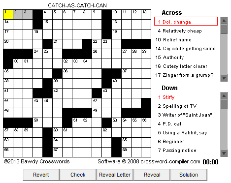 bawdy crossword