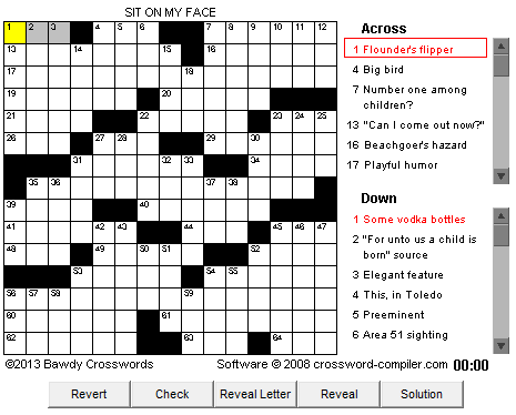 bawdy crossword