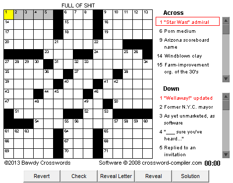 bawdy crossword