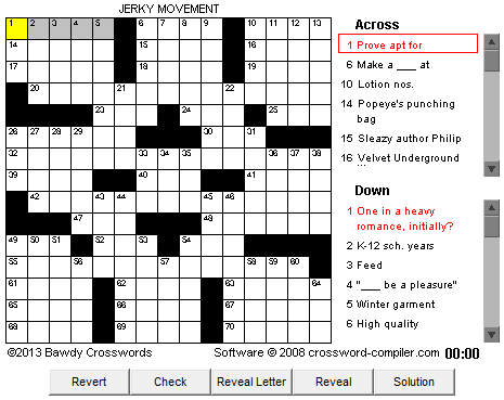 bawdy crossword