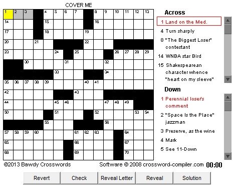 bawdy crossword