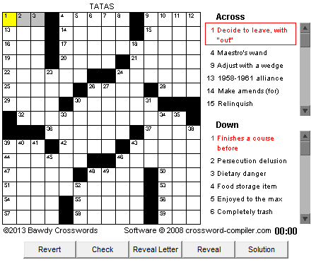 bawdy crossword