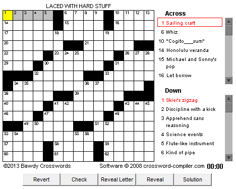 bawdy crossword