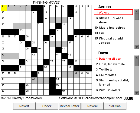 bawdy crossword
