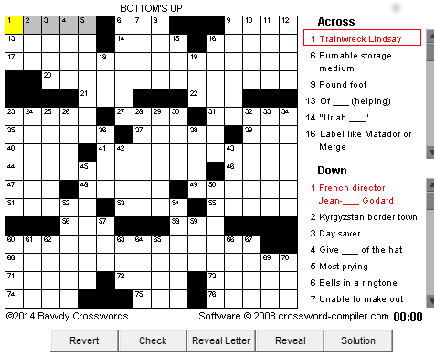 bawdy crossword