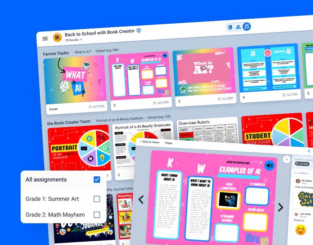 A graphic with different graphic organizers displayed in a layout
